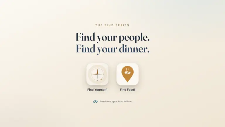 The find series — free travel apps from IbiPoint